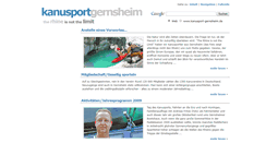 Desktop Screenshot of kanusport-gernsheim.de